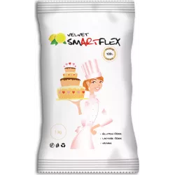 Smartflex Velvet Citron 1 kg sacs (Díszítő és modellező massza tortákhoz) 0145 dortis