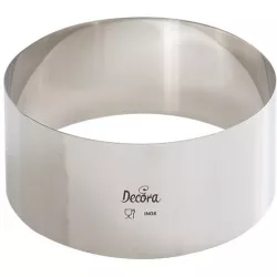 Rozsdamentes tortaforma kerek 12x6 cm