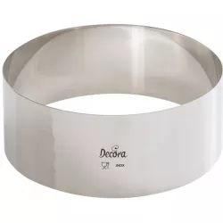 Rozsdamentes tortaforma kerek 18x6 cm