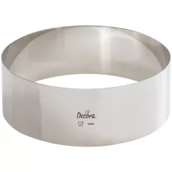 Rozsdamentes tortaforma kerek 20x6 cm