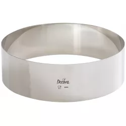 Rozsdamentes tortaforma kerek 22x6 cm