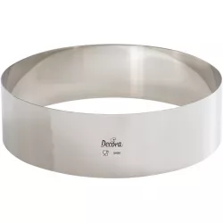 Rozsdamentes tortaforma kerek 24x6 cm