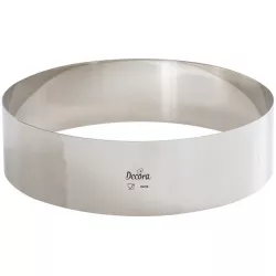 Rozsdamentes tortaforma kerek 26x6 cm