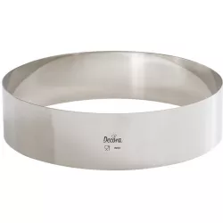 Rozsdamentes tortaforma kerek 28x6 cm