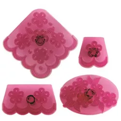 Forma de orhidee pentru margini, set de 4 buc.