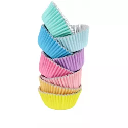Cupcake papírtartók színesben, 100 darab