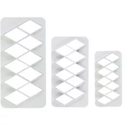 Szett formázókészlet 3 darab Geometric - gyémánt XL