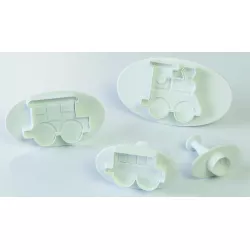 Pistonos kiszúró forma – mozdony, 4 db