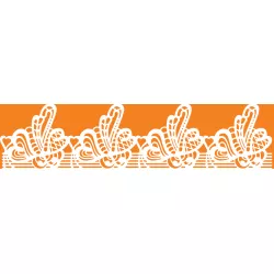 Forma egy élelmiszer-kóstoló szelethez 37x8cm Fantasia