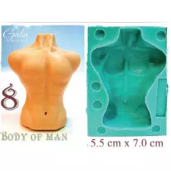 Színes forma férfi testéről