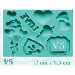 Szilikon szív forma