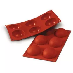 Szilikon félgömb forma 6 cm 360 ml 6 db-hoz