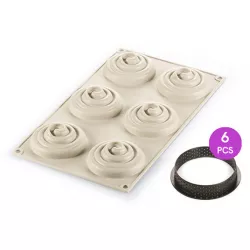 Szirom forma mini Twist 6 x 8 cm