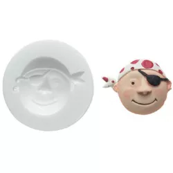 Silikon formázó, kalóz, 22x22 mm