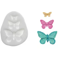 Szilikon formázó, pillangók 44x28 mm