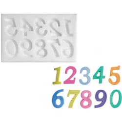 Szilikon forma 27x17 mm számjegyhez