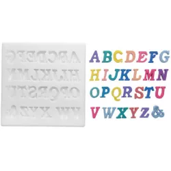 Szilikon betűkészlet, 18x15 mm