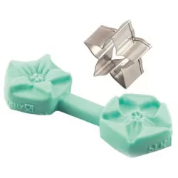 Vénázó és kiszúró karácsonyi csillag, 3 × 3 cm