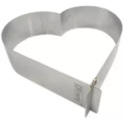 Szívforma 26 cm, aljába nélkül, (magasság 8 cm)