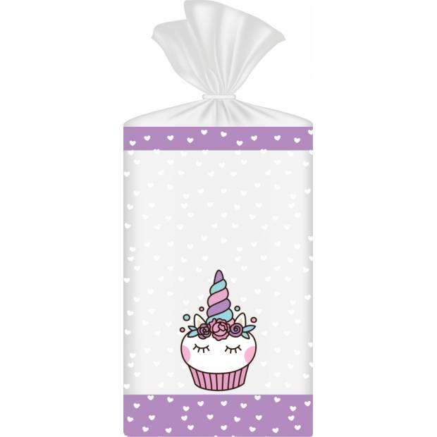 Zacskó édességekhez és csokoládéhoz 10db 24x15cm egyszarvúhoz