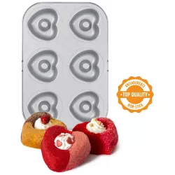 Szilikon forma sütéshez, szív alakú, 27x18 cm