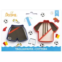 Lisztezők 2 darab focis pól és rövidnadrág dombornyomók?