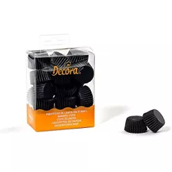 Csokoládé pralinés kosárkák, fekete, 200 db, 2,7x1,7 cm