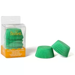 Zöld muffinzsütemény sütőpapír kosárkák 75 darab 5x3,2 cm
