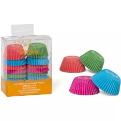 Mini muffin sütőpapírok 200 db, 32x22 mm, pasztell színű