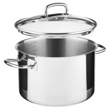 Professzionális fazék fedővel, Ø22 cm, 5,5 l űrtartalom