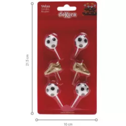 Lufikók tortához focilabda és 6 darab gyertya