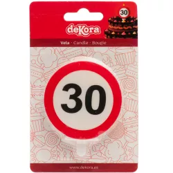 Gyertya tortára 6,3 cm közúti jelzés száma 30