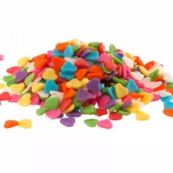 Csokoládas cukorka szív alakú, 100 g, színes
