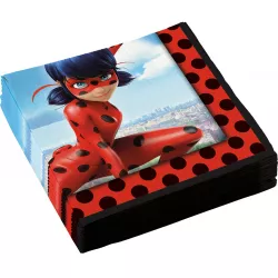 Szalvéták 20db 33x33cm Miraculous - Ladybug