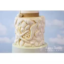 Szilikonforma — tenger világát ábrázoló, 5,5 × 11,5 cm