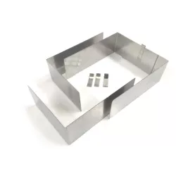 Állítható középméretű téglalap alakú forma (magasság 8 cm)