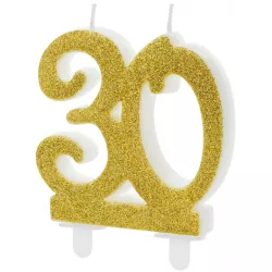 Gyertya tortára, szám: 30, 7,5 cm
