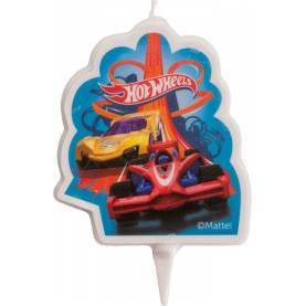 Hot Wheels torta gyertya 7,5cm