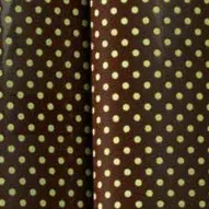 Átlátszó fólia 40x25 cm zöld pöttyökkel