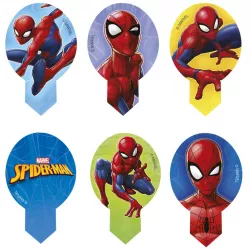 Fogyasztható sütijezés Spiderman díszítőhatású sütőpapír, 10 db, 6,5 x 4 cm