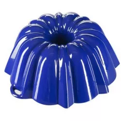 Öntöttvas mázas sütőforma Nagy kuglóf GOURMETINA Jozefína - Éjszakai kék