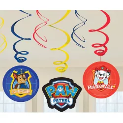 6 pezsgőfürdő dekorációk, Paw Patrol függő 2018 fólia / papír 61 cm