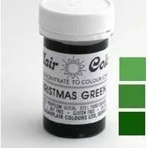 Gél festék Sugarflair (25 g) Christmas Green 1324 tortaöntéshez