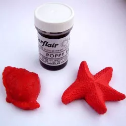 Gél szín Sugarflair (25 g) Poppy Red 856 tortahoz