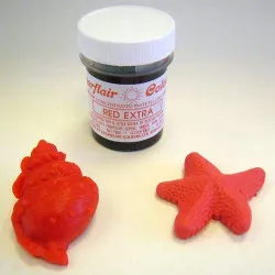 Gel színező Sugarflair (42 g) Extra telített piros 859 tortahoz