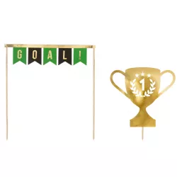 Díszítő tű a tortához focilabda 20 cm 2 db