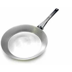 Acél serpenyő 26 cm vastagság 2 mm kiégetve