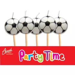 Születésnapi gyertyák focilabda 5 darab