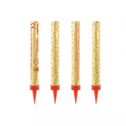 Arany színű tortafontánya 4 db, 12 cm