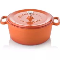 Vas mərnö cserépedény 20 cm narancsos